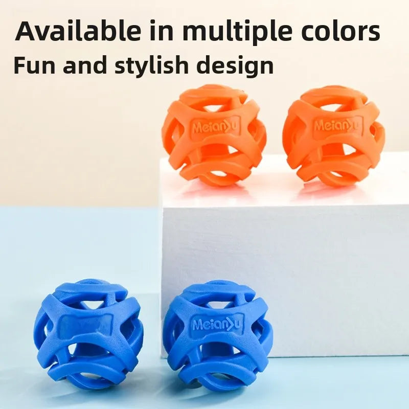 Durable Hollow Elastic Pet Dog Toys Ball Puppy Chew Teeth Cleaning Zpaxo