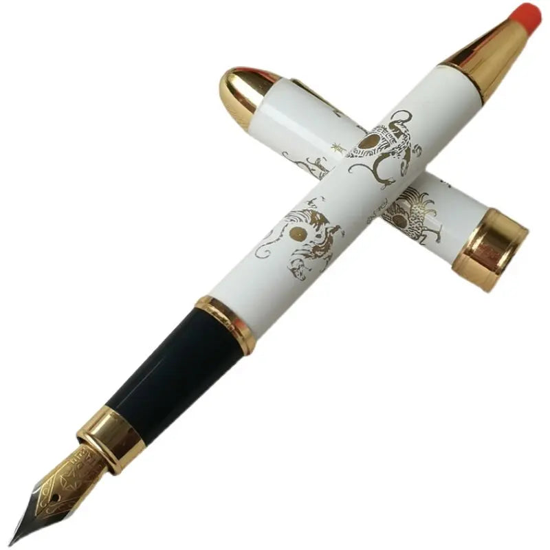 Vintage Beijing Jinxing Fountain Pen, Fine Tip, Metal Barrel, Adult Writing, Iridium Point, Retro, Zpaxo