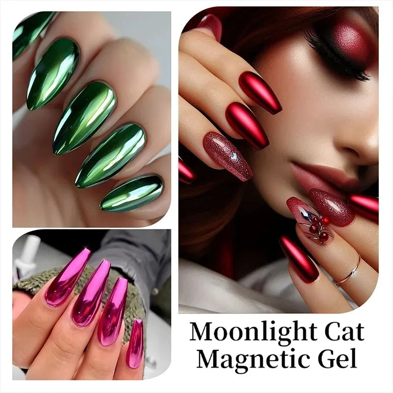12 Colors Metal Mirror Effect Nail Polish Lasting Quickly Drying Art Zpaxo