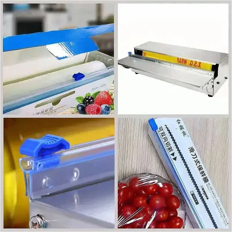 Adhesive Plastic Wrap Dispensers Foil Film Cutter Replacements Food
