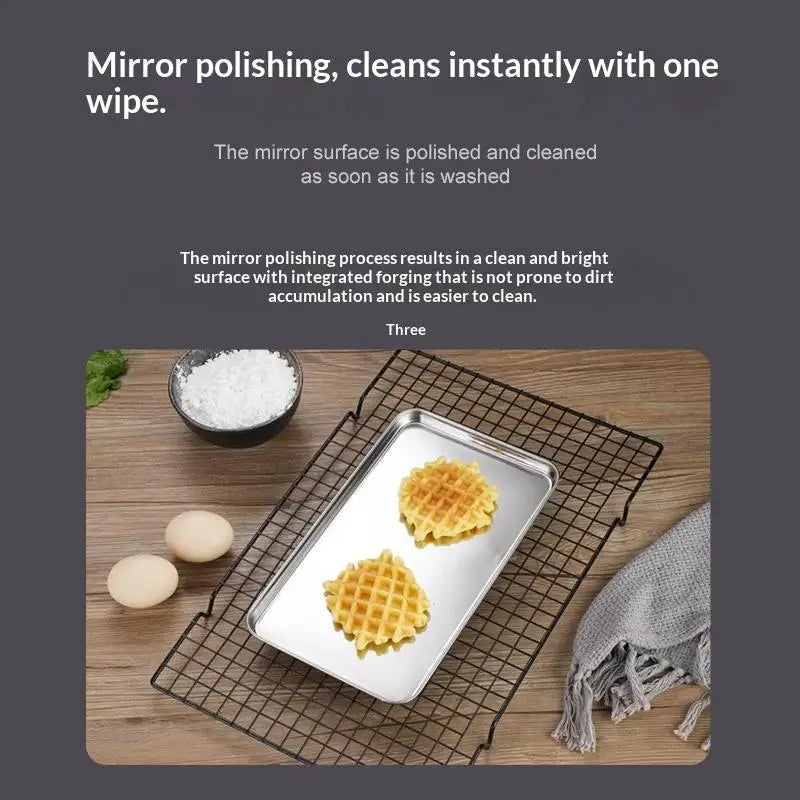 Stainless Steel Barbecue Noodle Storage Serving Trays Rectangle