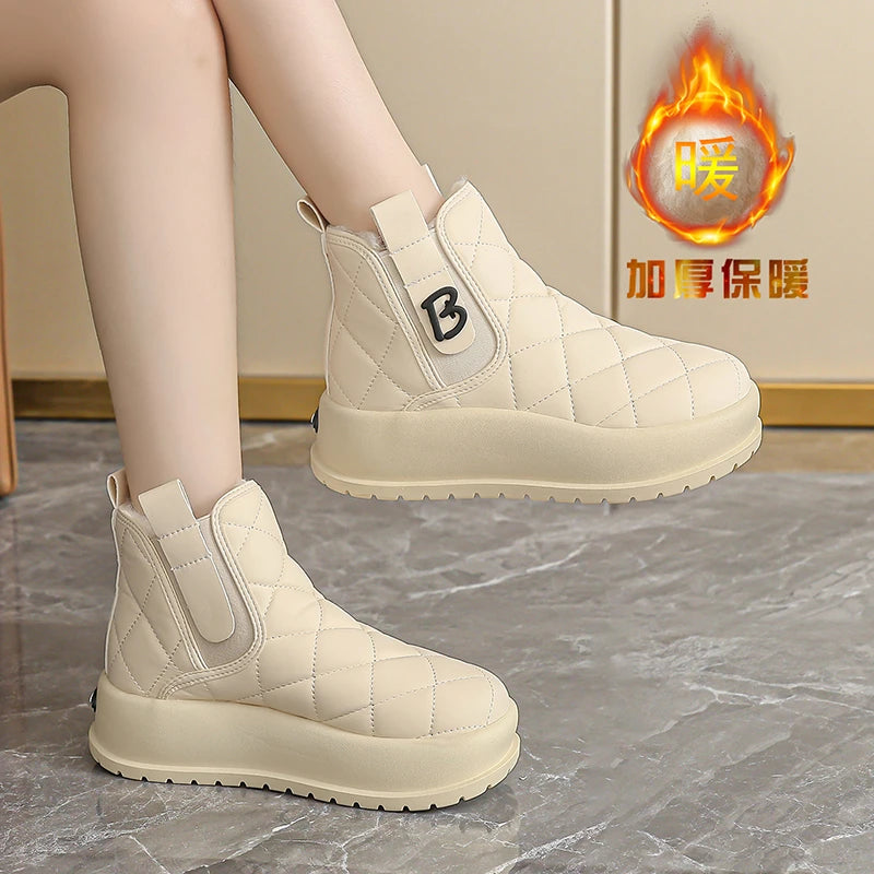 Snow Boots Women Fur Integrated Cold Resistant Women's Winter Plush