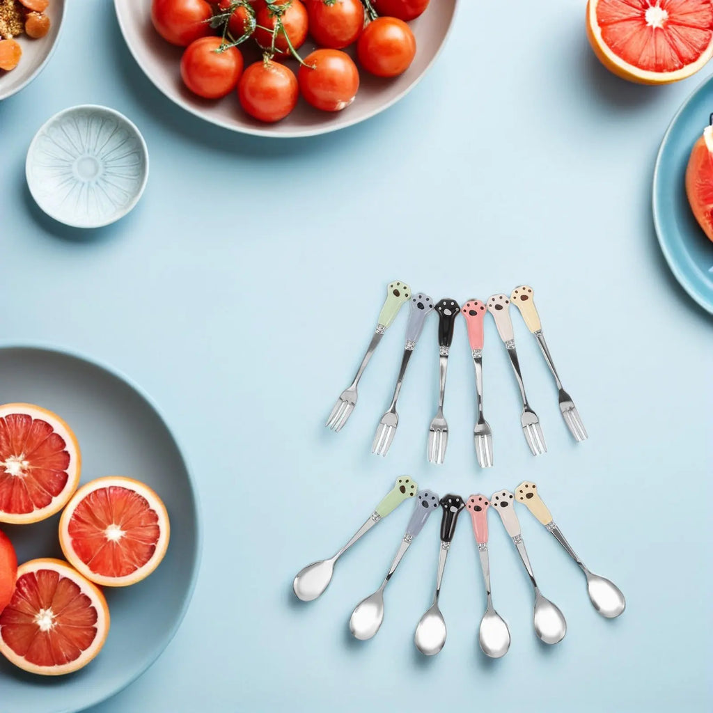 Pet Feeding Tools Stainless Steel Multifunctional Long Handle Spoon