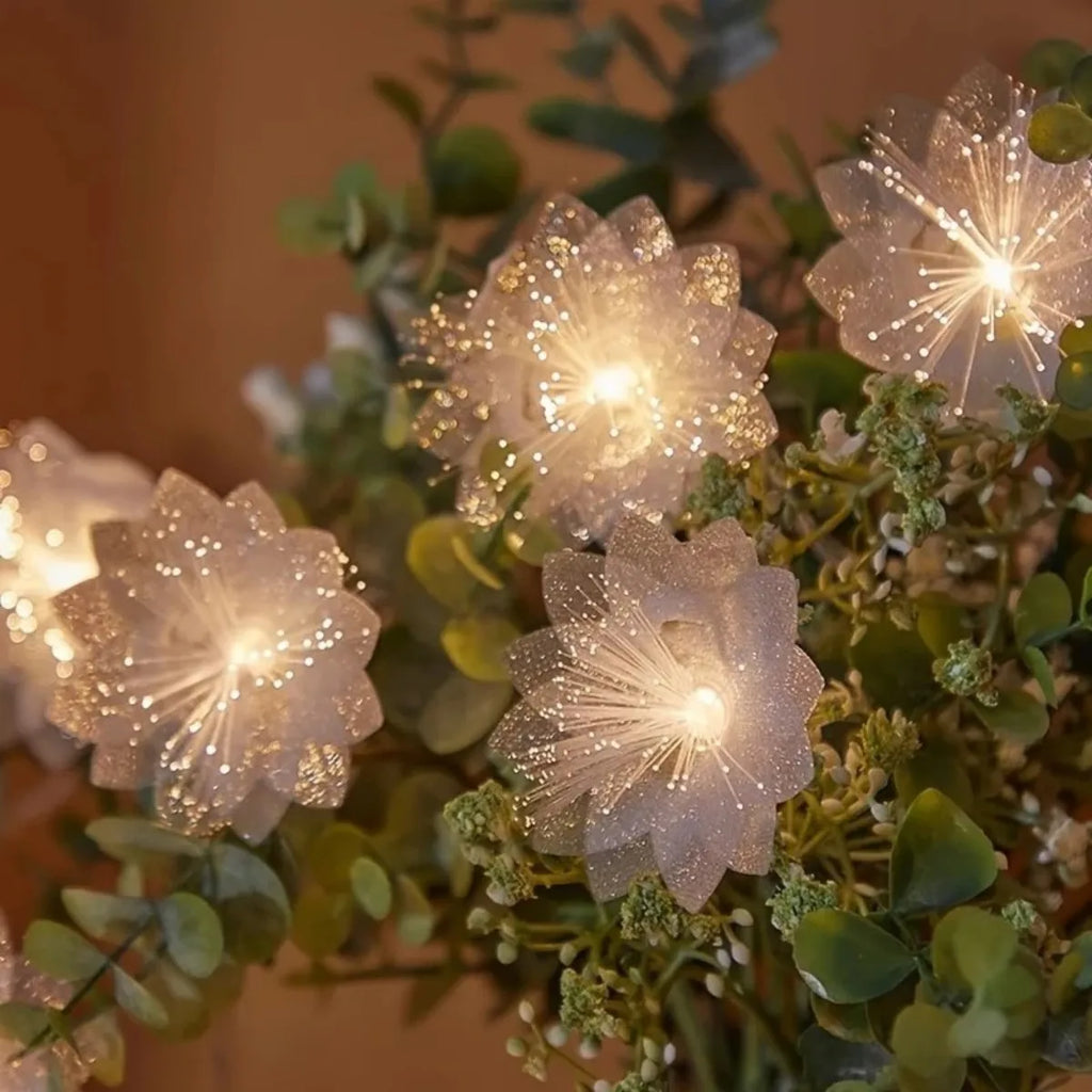 1 Enchanting LED Fiber Optic Flower Fairy Lamp Battery Powered Zpaxo