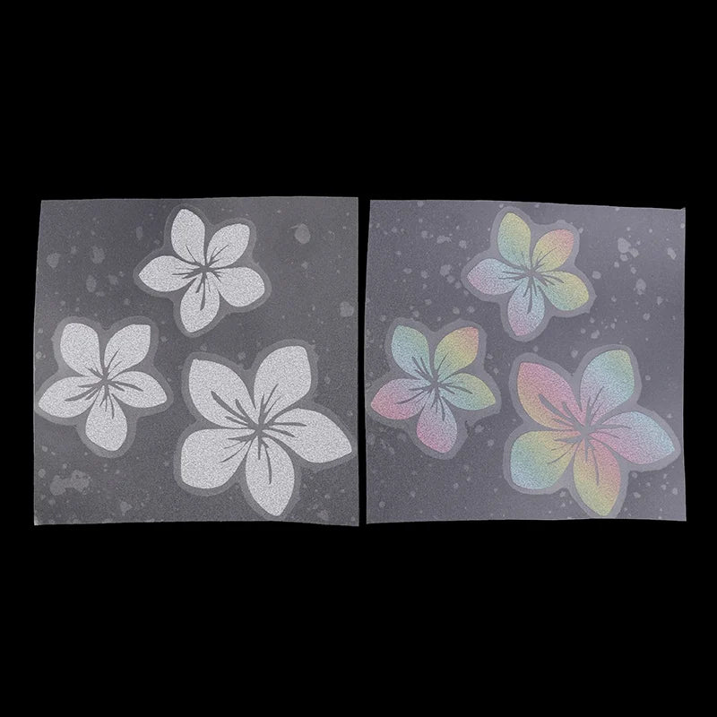 Floral Glitter Decorative Car Stickers Waterproof Dly Sticker Self