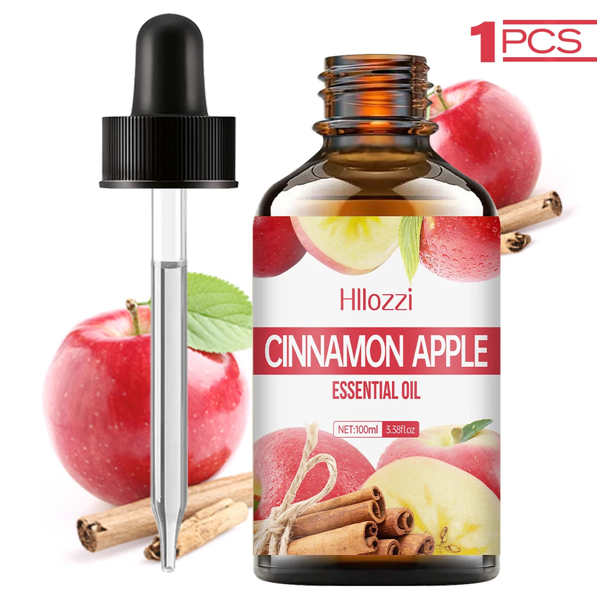 CINNAMON APPLE ESSENTIAL OIL high-quality moisturizing nourishing massage oil with refreshing scent, suitable for all skin types Zpaxo 100ml CINNAMON APPLE Other