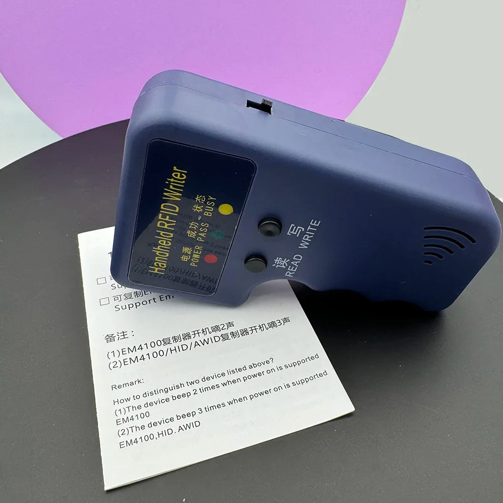 Copy 125KHz EM4305 T5577 RFID Handheld Smart Duplicator Copier Writer Programmer Reader 5Pcs Rewritable Cards Zpaxo