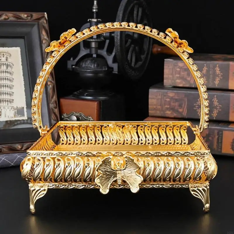Space Efficient Metal Fruit Serving Bowl Capacity Lightweighted Tray