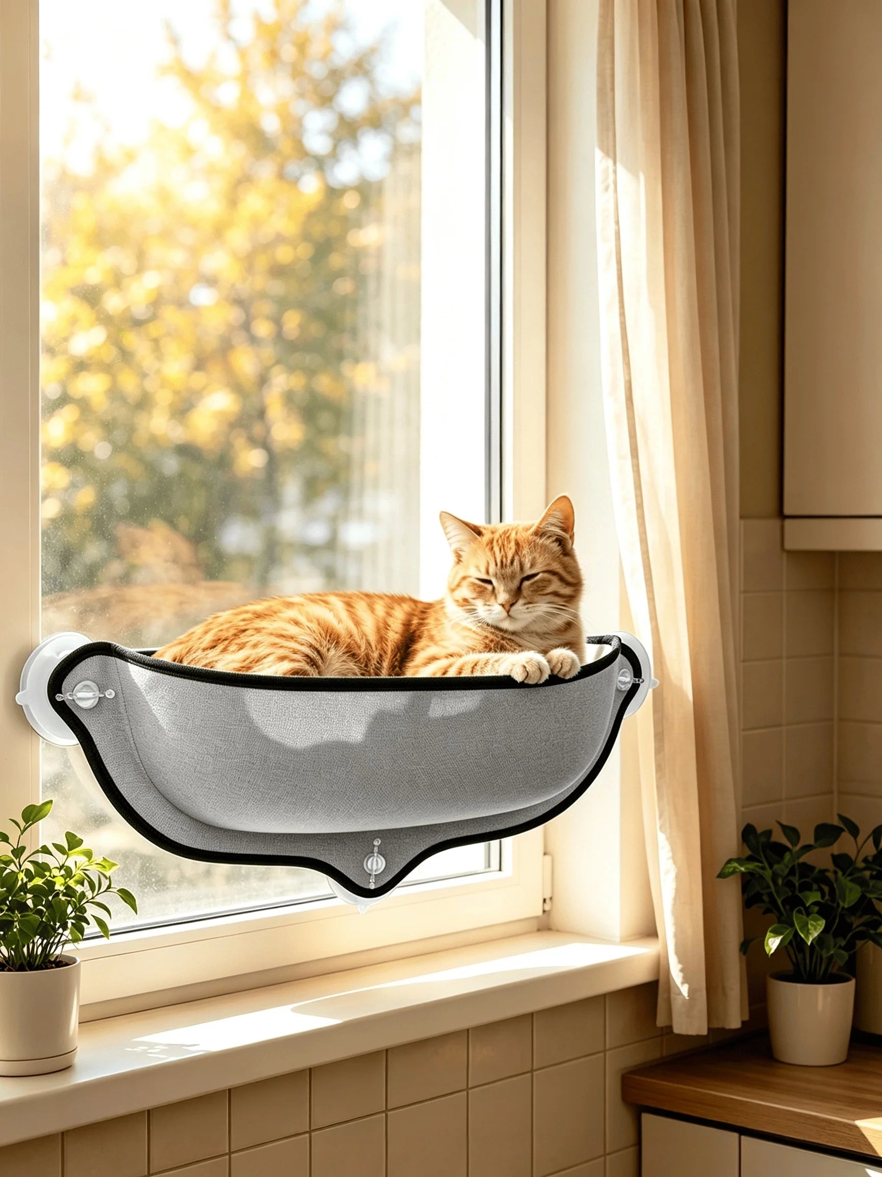 Cat Window Hammock Strong Suction Cups Pet Kitty Hanging Sleeping Bed