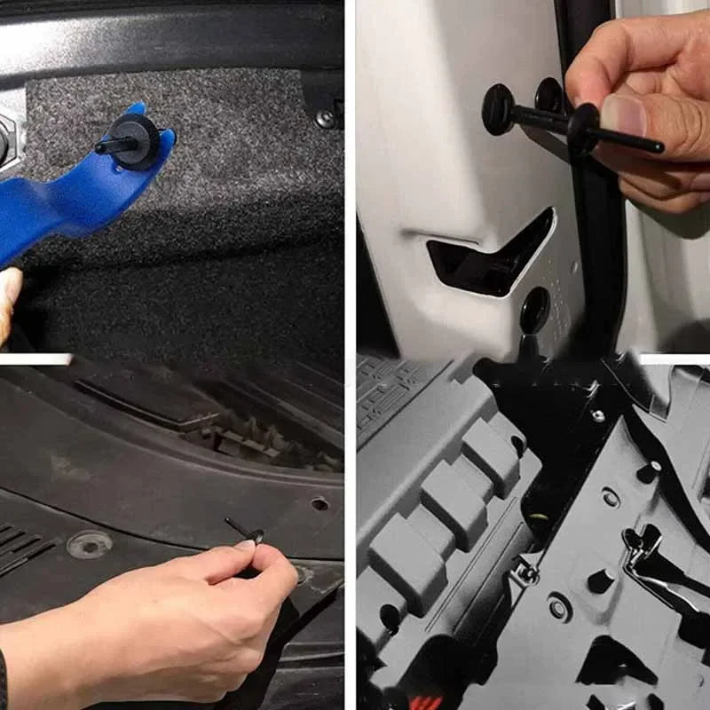 8mm Nylon Push Rivet Car Door Trim Panel Retainer Clips
