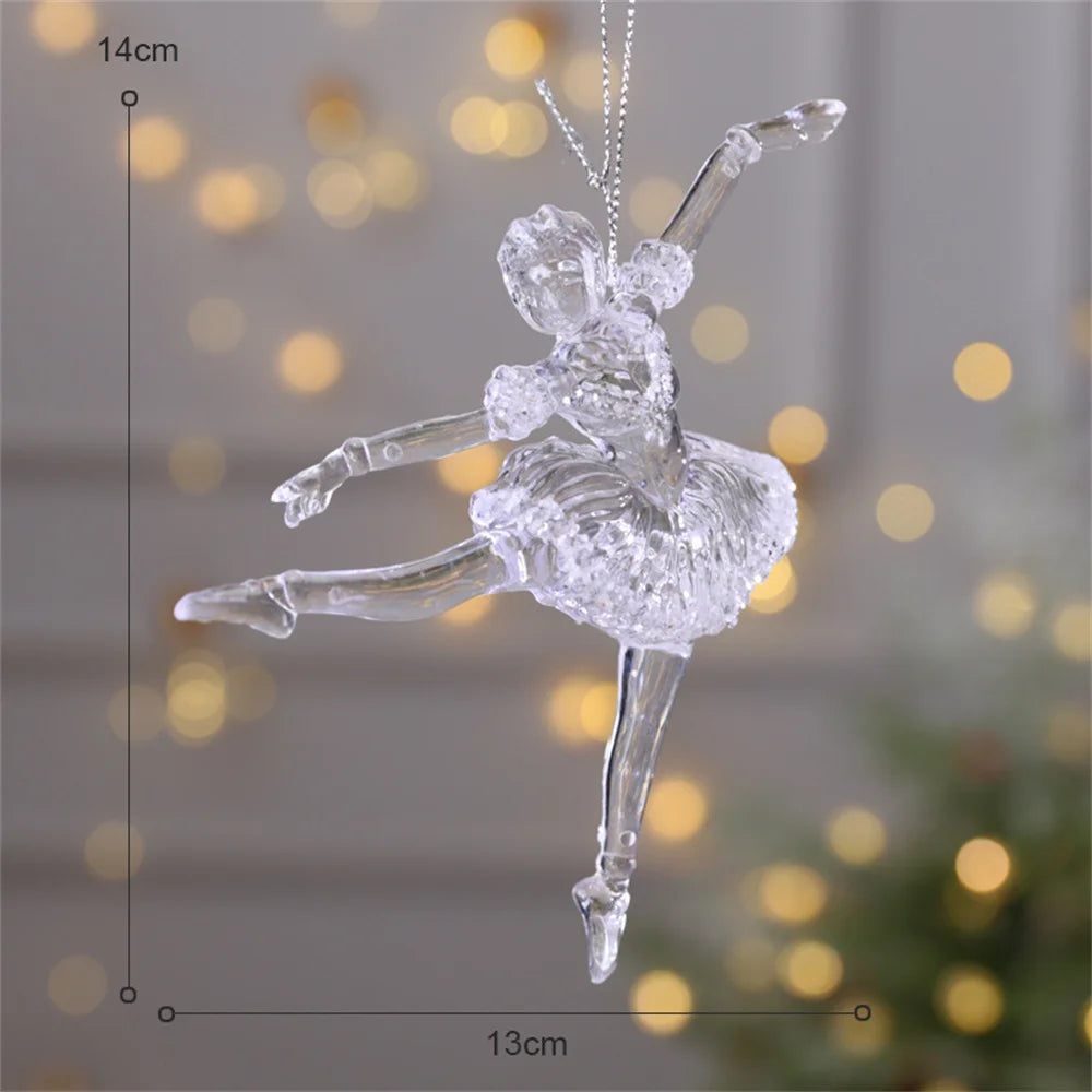 3D Crystal Snowflake Christmas Tree Hanging Ornaments 2025