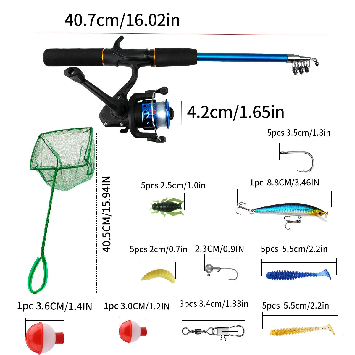 Telescopic Carbon Fiber Sea Fishing Rod & Reel Complete Set
