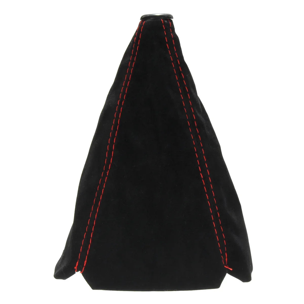 Red Black Suede Leather Gear Shifter Boot Durable Anti-wear Manual Zpaxo