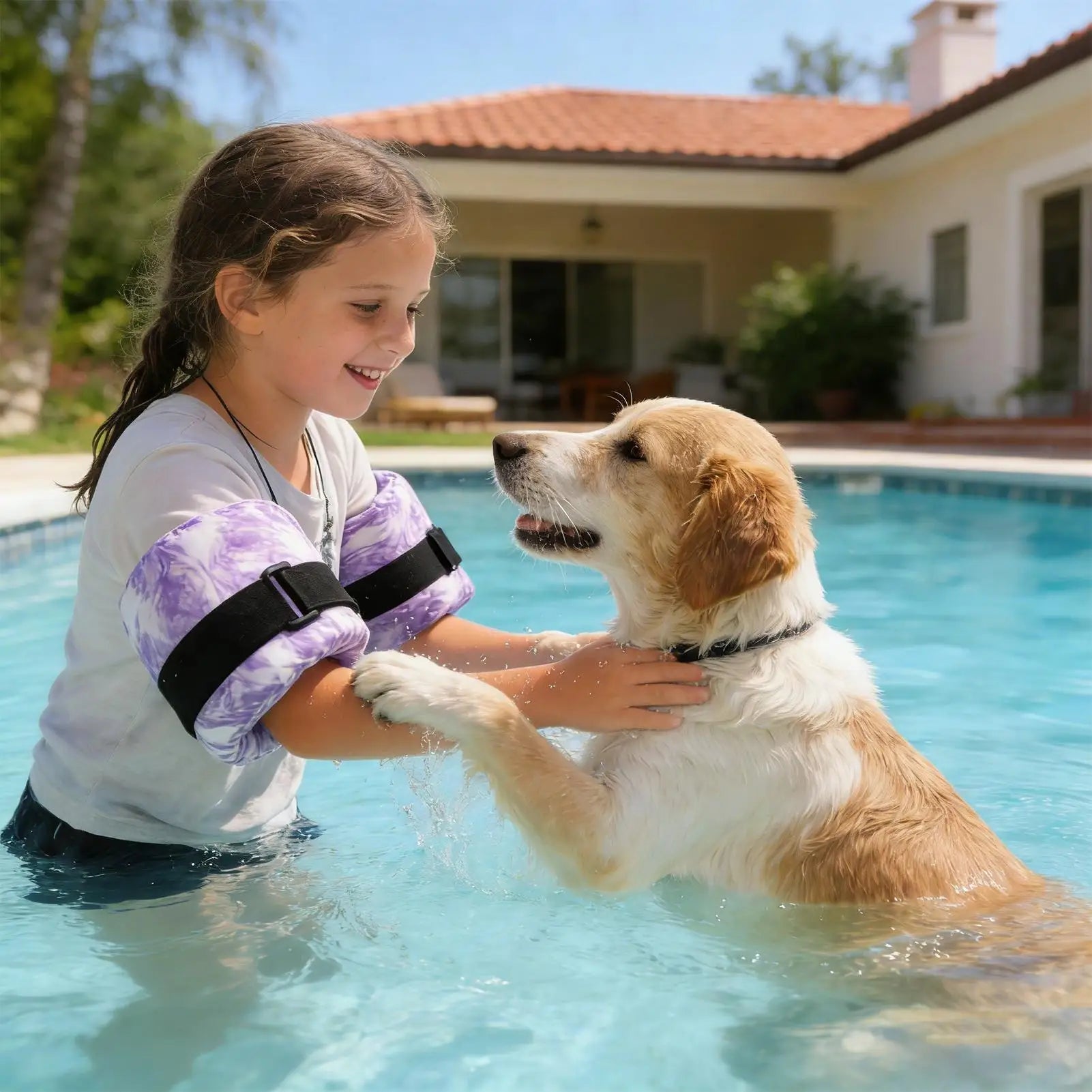1 Pair Adjustable EVA Foam Water Wings Arm Ankle Float Bands Kids