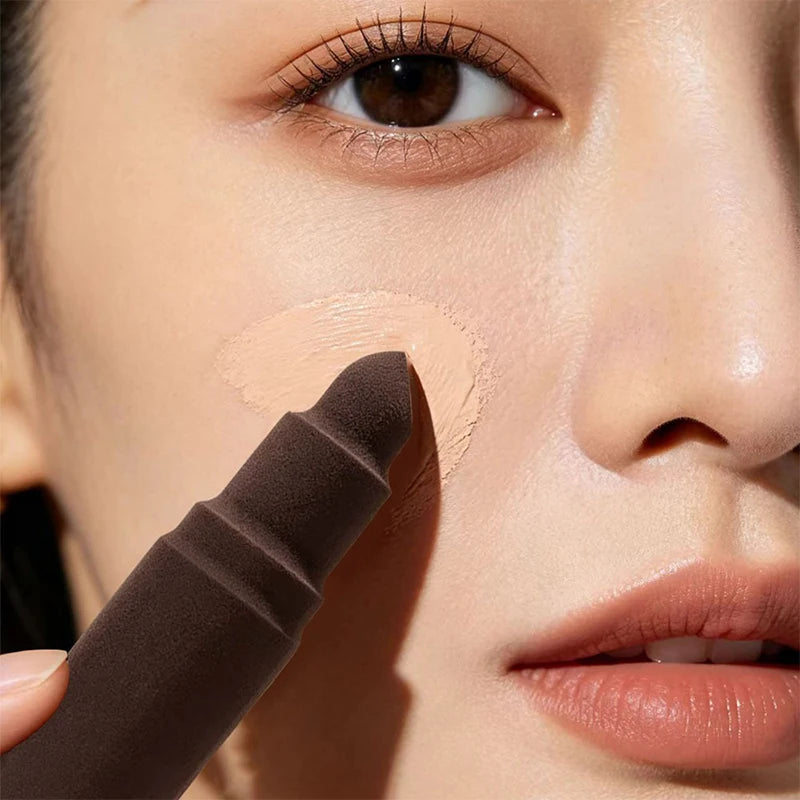 Detail Makeup Puff Wet and Dry Use Sponge for Makeup Liquid Foundation Cream Cosmetic Applicator Tools Shaped Contour Concealer Zpaxo