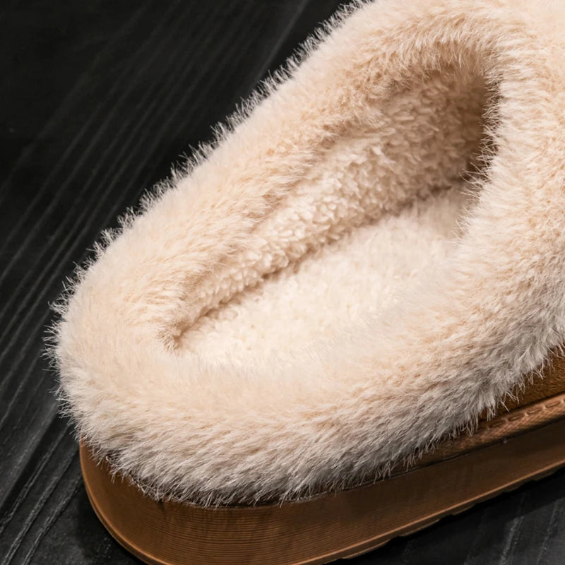 Women's Winter Slippers Non-slip Indoor House Shoes Plush Fleece