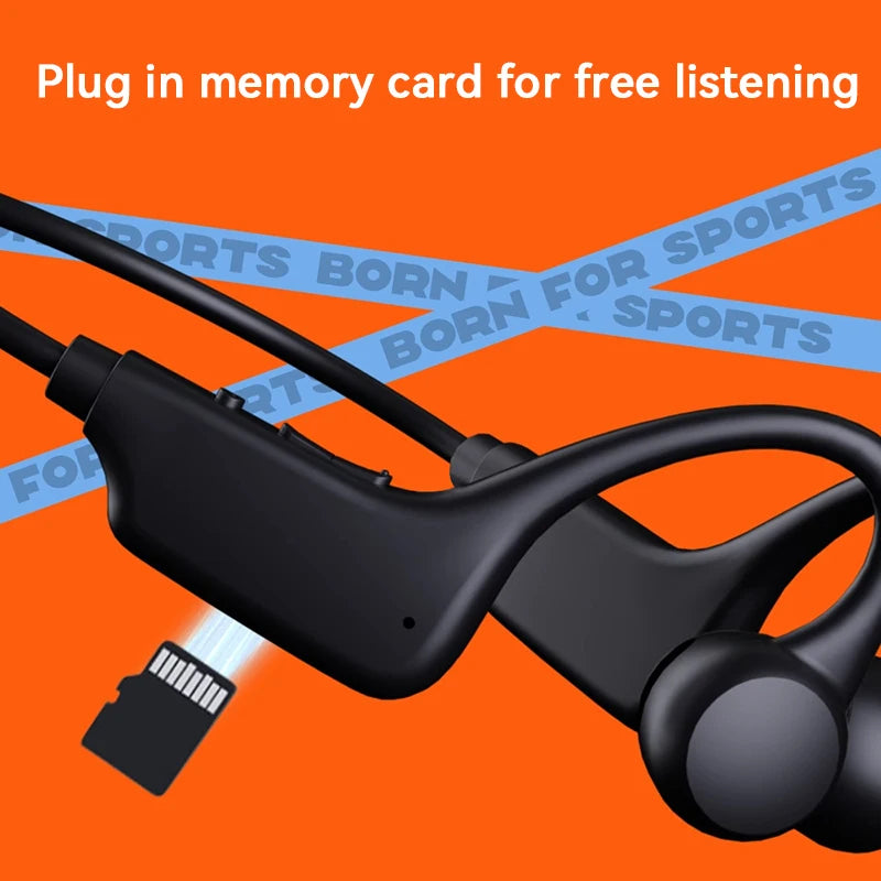 Bone Conduction Headset IPX8 MP3 32GB Bluetooth 5 3 Wireless Swimming