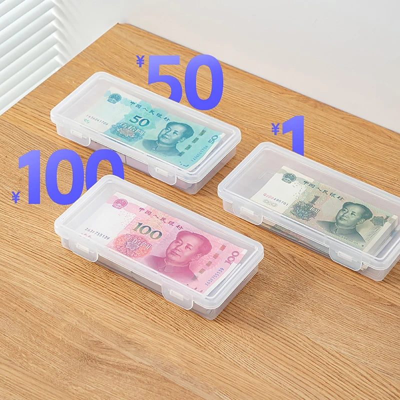 Portable Storage Box Paper Money Album Currency Banknote Case Coin