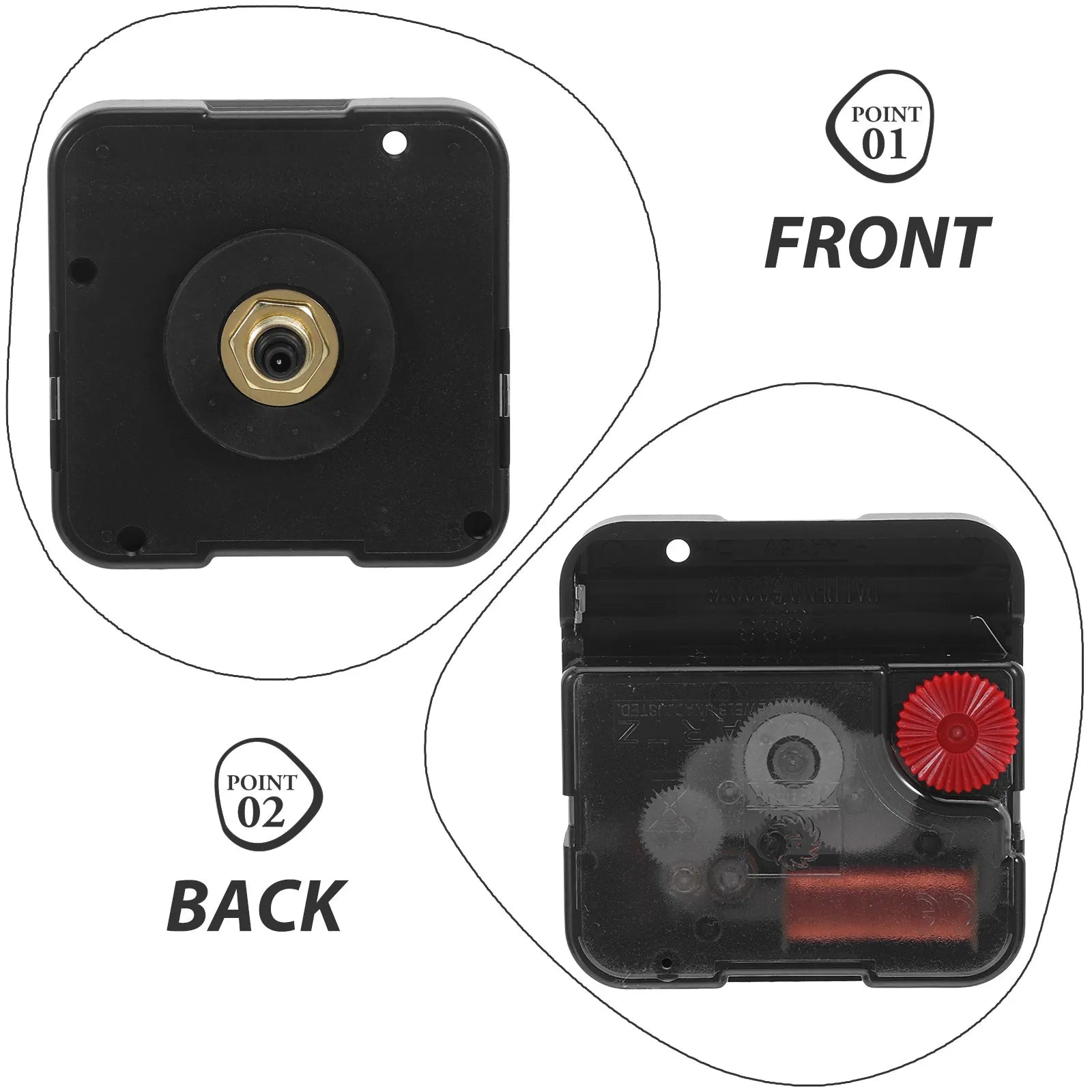 Silent Quartz Clock Mechanism Replacement Wall Movement Battery