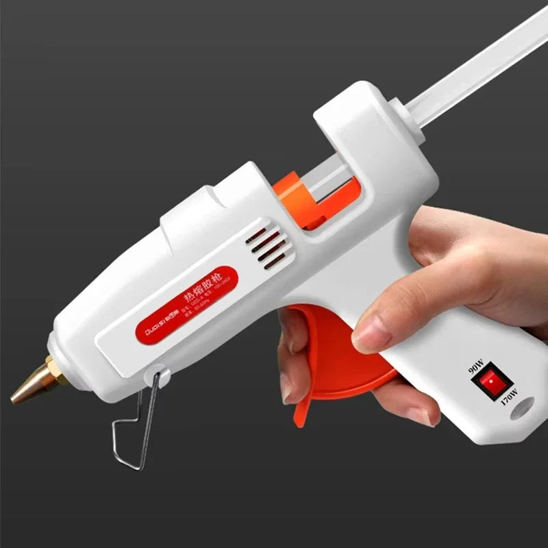 100W Electric Hot Melt Glue Gun Mini DIY for Household & Industrial 11mm Glue Stick US Plug Repair Tool Zpaxo