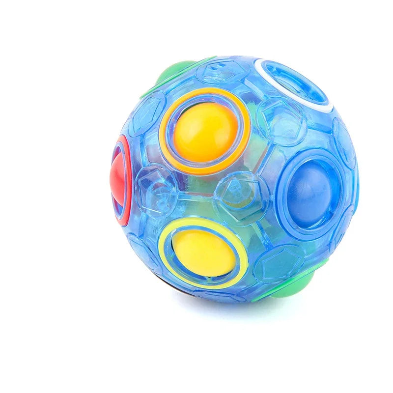 Magic Rainbow Puzzle Ball 3D Matching Brain Teaser Fun Stress Zpaxo Blue