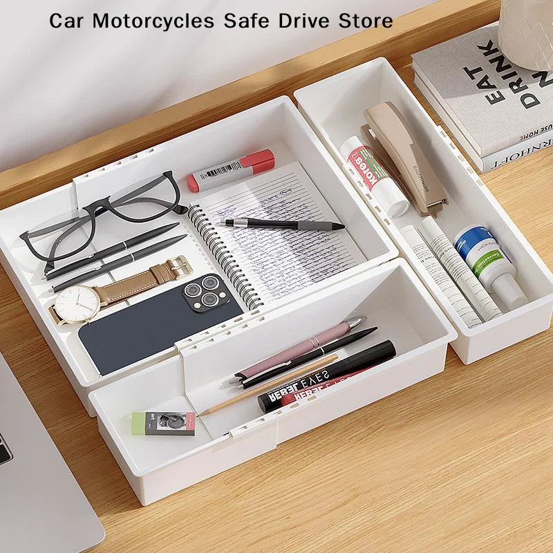 Universal Extendable Drawer Organizer Durable Plastic Multi-size