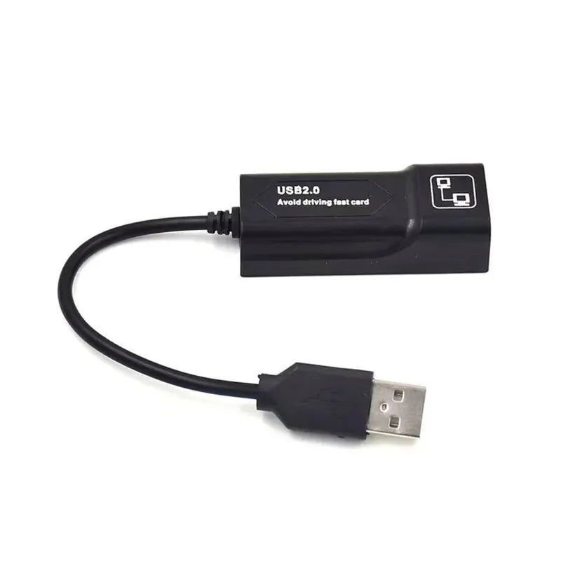 USB2.0 To RJ45 Network Cable Adapter 100Mbps Wired Network Card External Drive Free Network Card For Computer Notebooks Zpaxo