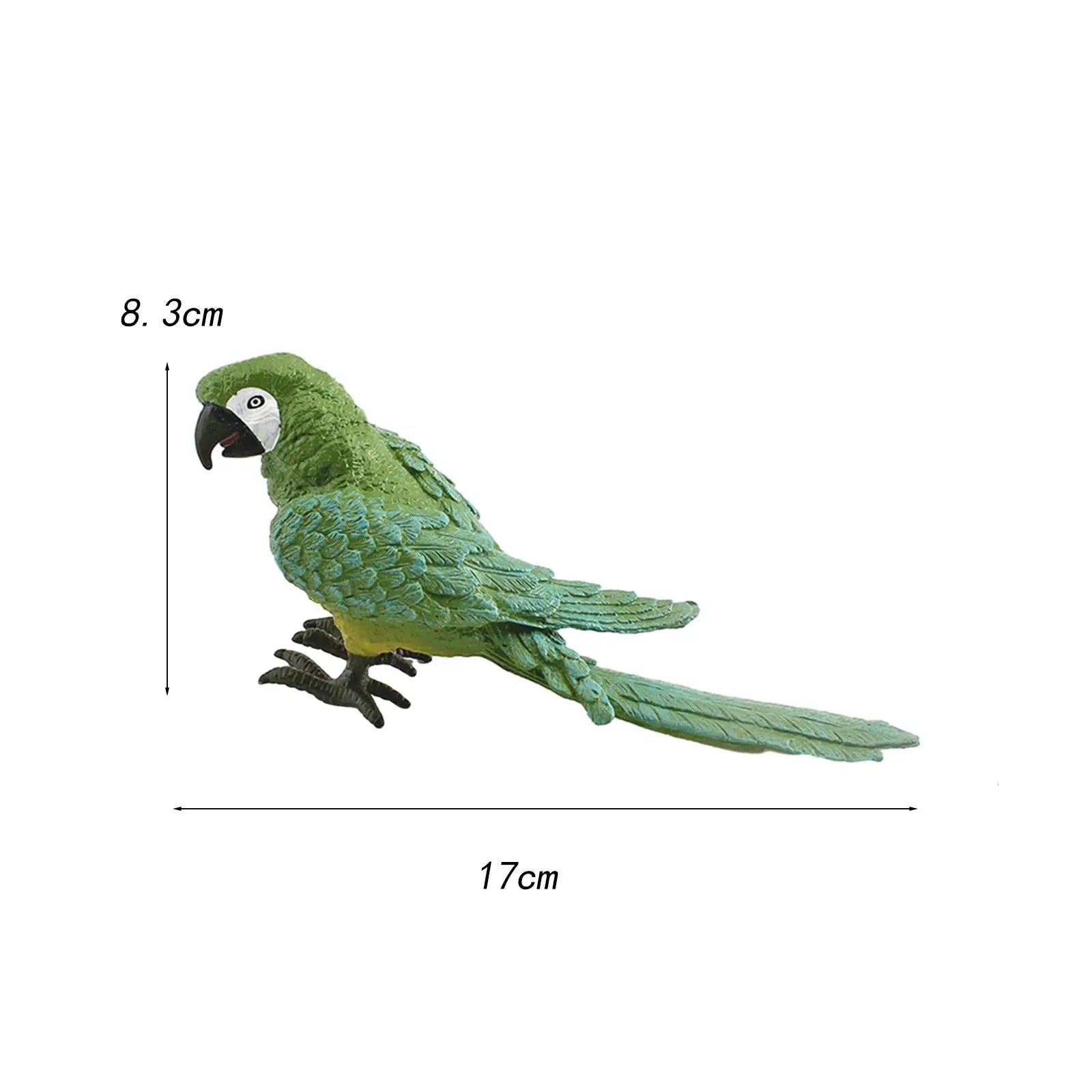 Artificial Parrot Model Bird Ornaments Cute Crafts Fake Parrot Decor Model for Garden Home Backyard Porch Indoor Outdoor Zpaxo