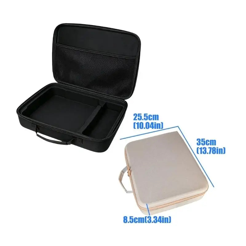 652F Device Carrying Storage Case with Rigid Shell, Handle and Interior Pocket Layout for Shelf Storage and Daily Transport Zpaxo