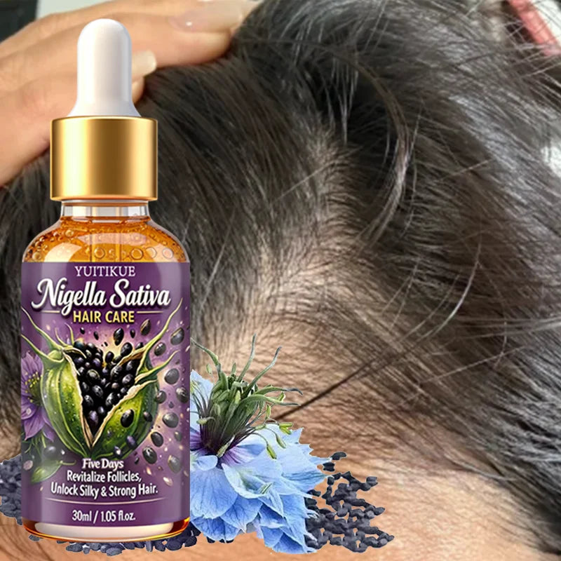 YUITIKUE Nigella Sativa Hair Oil – Nourish Scalp & Strengthen Hair Hair Treatment Oil Zpaxo
