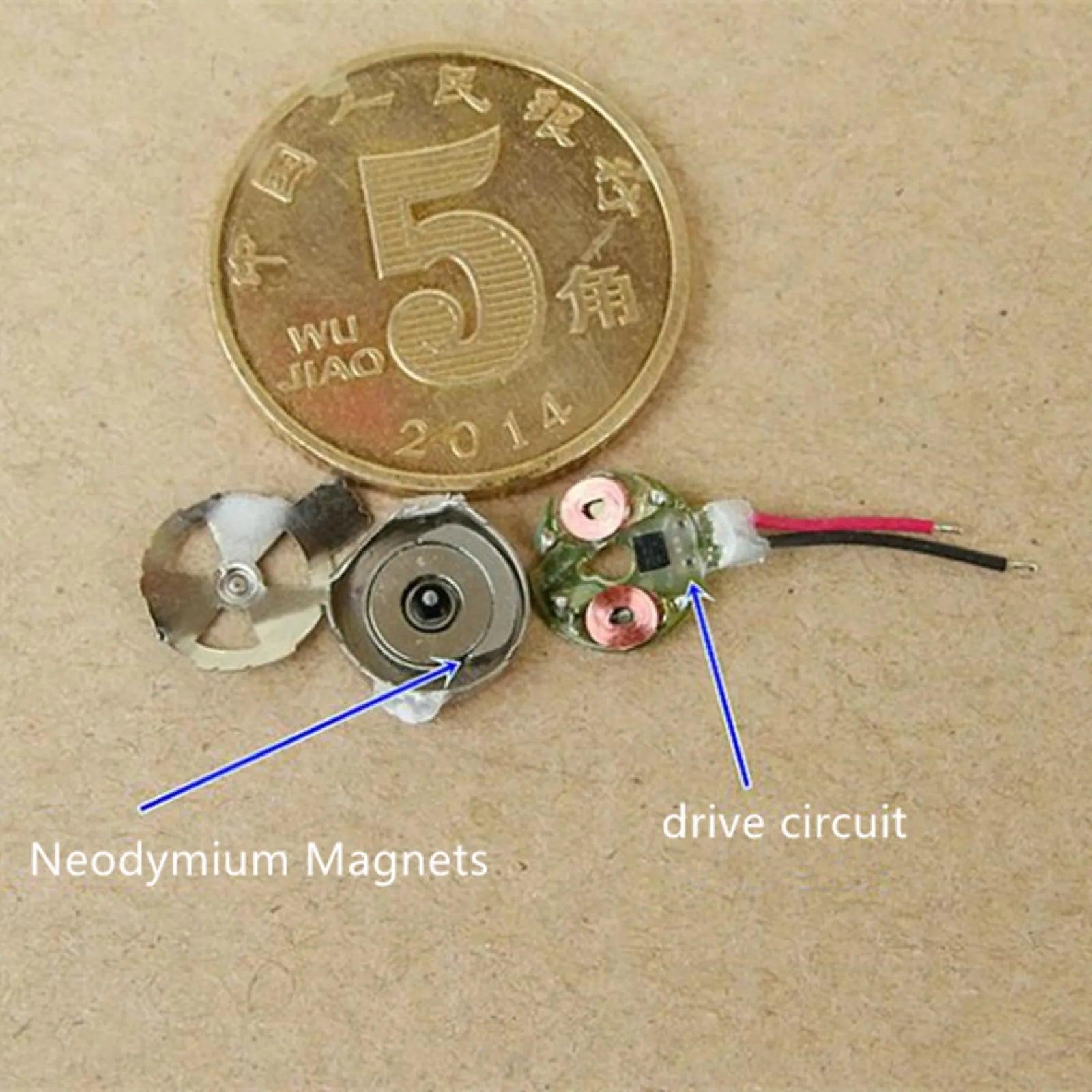 Micro DC Brushless Vibration Motor 3V Flat Vibrating Moteur Button