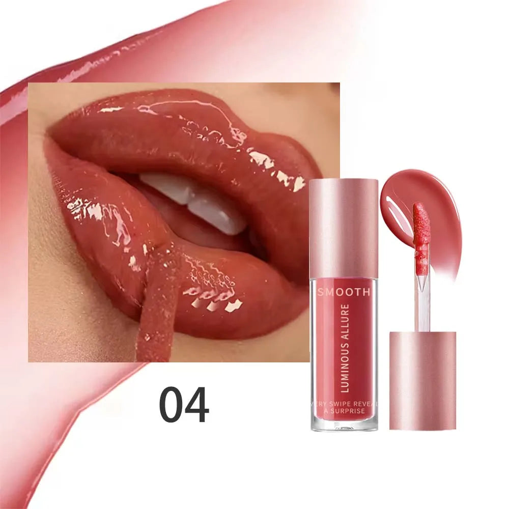 Glossy Lip Glaze 4 Colors Moisturizing Long-wear Gloss Pigment Zpaxo 04