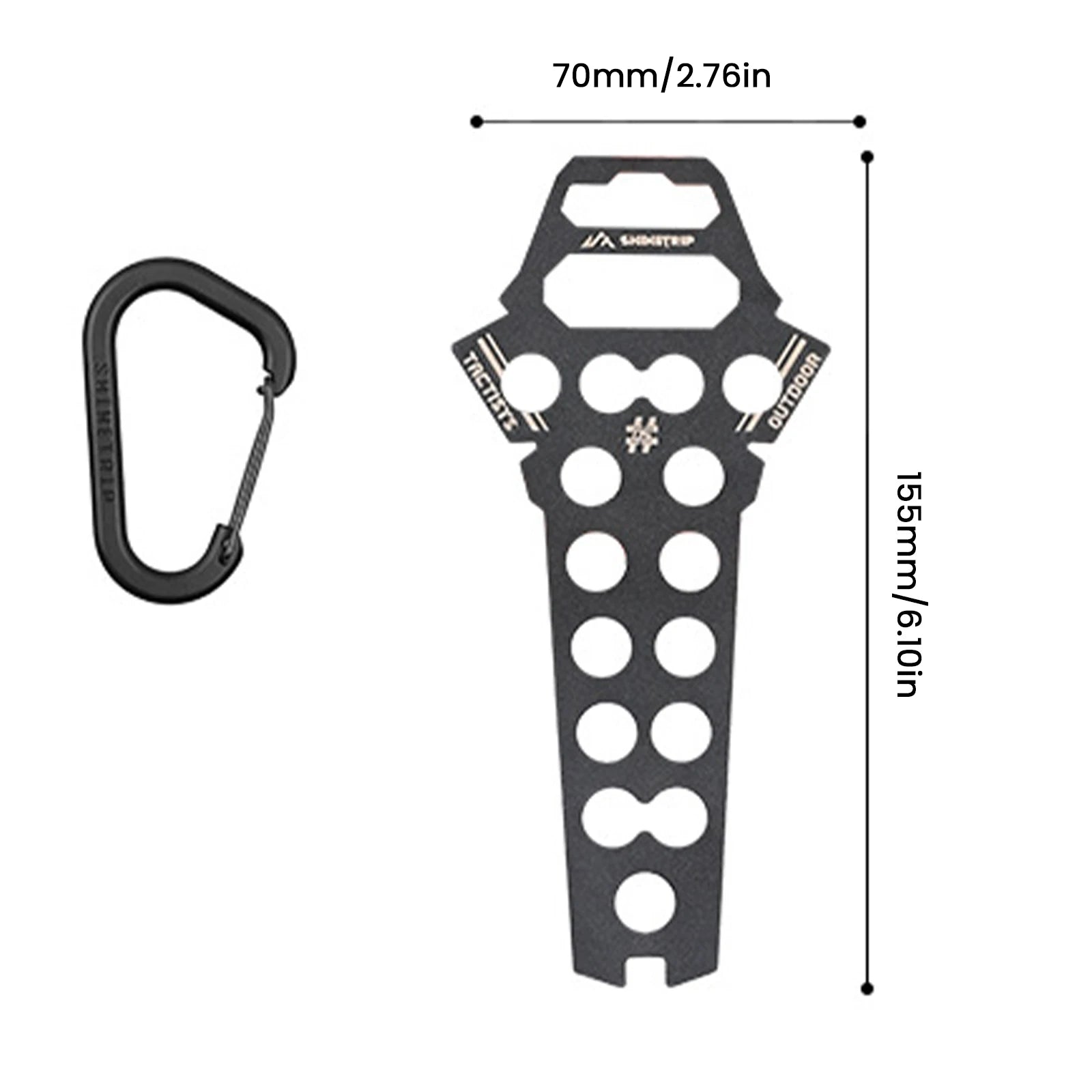 Camping Tent Pegs Organizer Keychain Buckle Storage Holder Outdoor