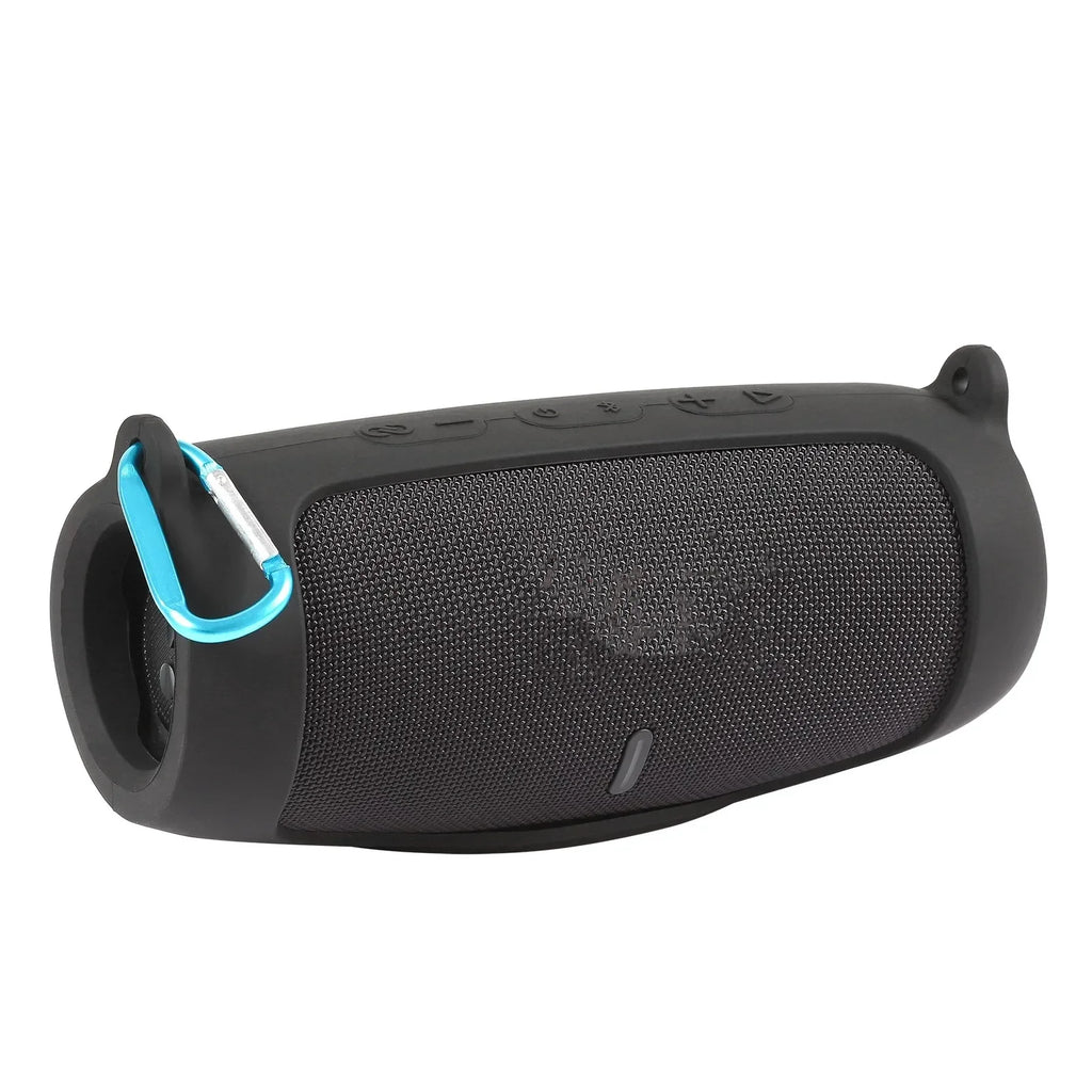 New Bluetooth Speaker Case Soft Silicone Cover Skin With Strap Carabiner for JBL Charge 5 Wireless Bluetooth Speaker Bag Zpaxo