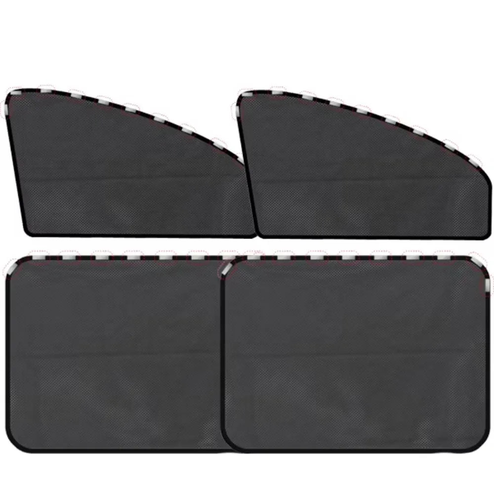Magnetic Design Car Sunshade Folding Mesh Material UV Protection Zpaxo 4 PCS