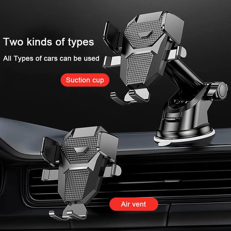 Sucker Car Phone Holder Car Air Vent Clip Mount Stand GPS Telefon Mobile Cell Support for iPhone 14 Promax Xiaomi Huawei Samsung Zpaxo