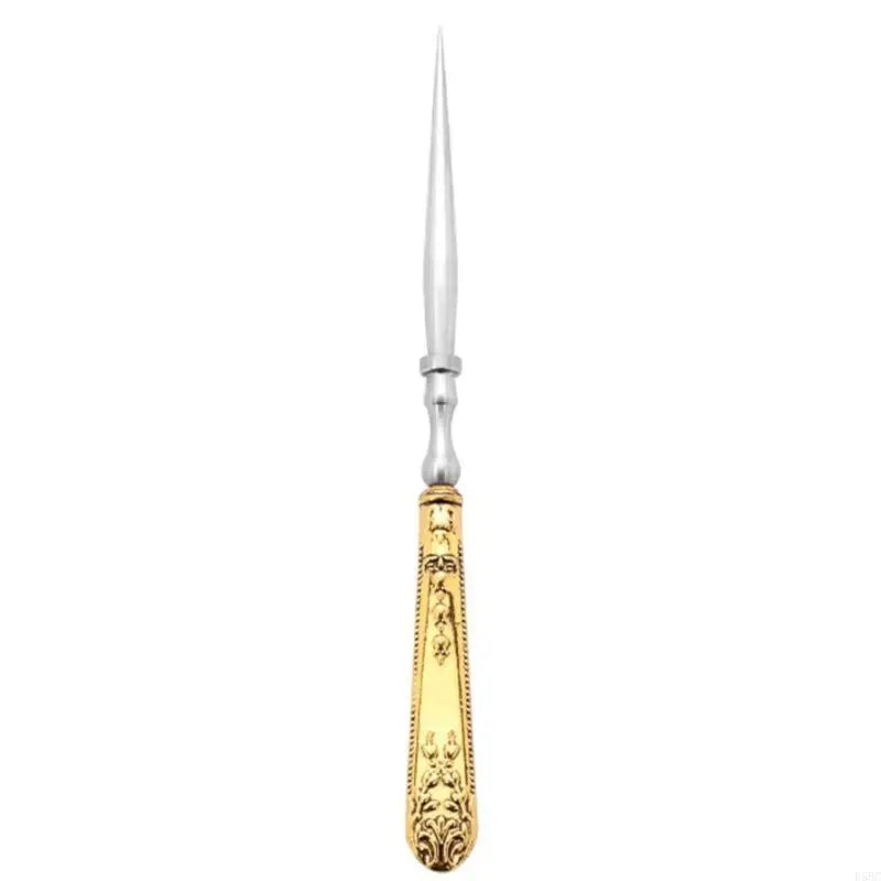 Sewing Awl Embroidery Awl Craft Accessories European Sewing Tool for Embroidery Sewing Zpaxo Gold CN