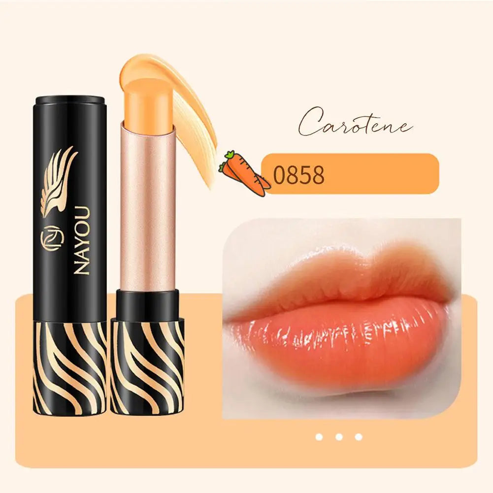 NAYOU Carotenoid Color Changing Lipstick – Moisturizing Color Changing Lipstick Zpaxo carotene