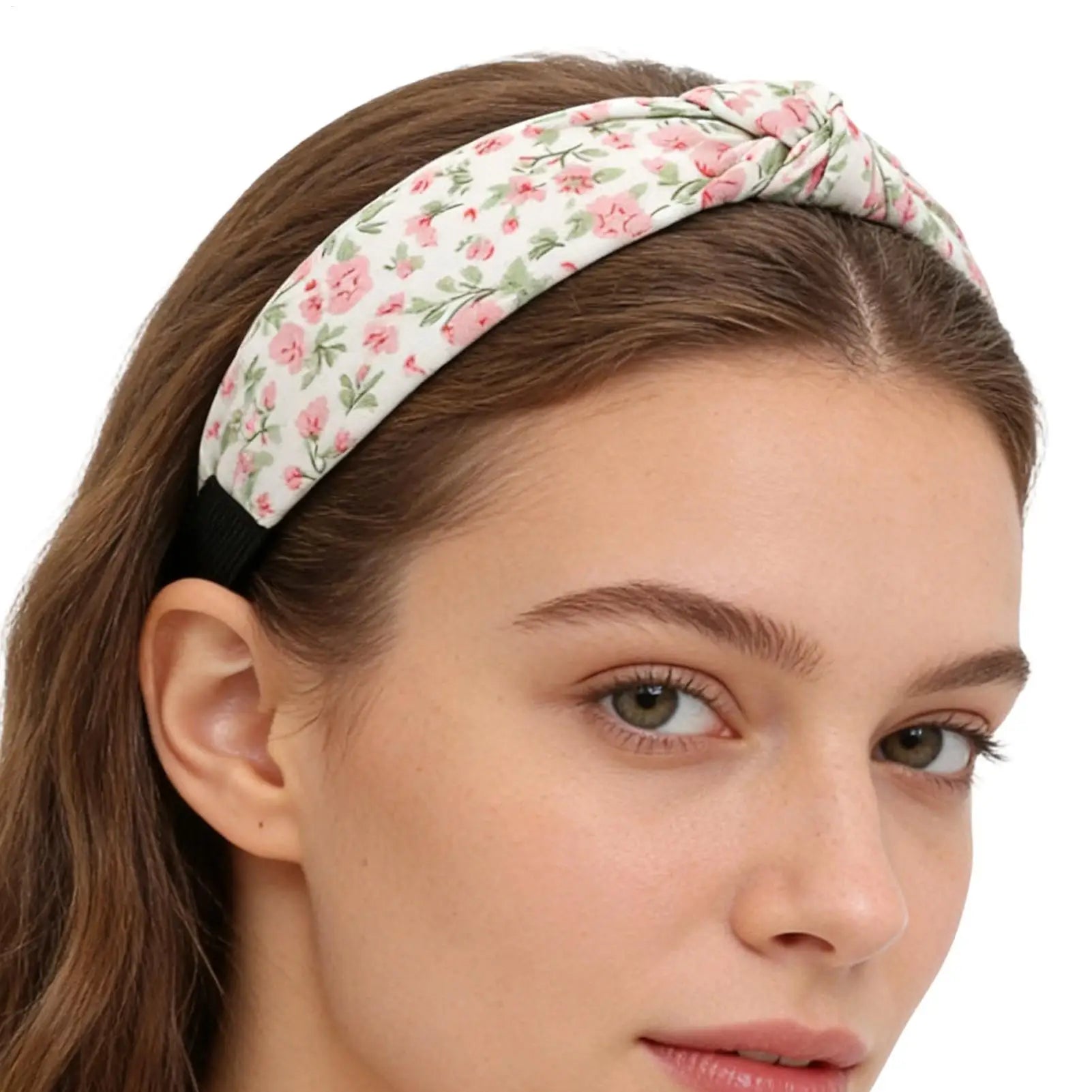 Floral Knotted Headband for Women – Non-Slip Hair Hoop Knotted Hair Headband Zpaxo