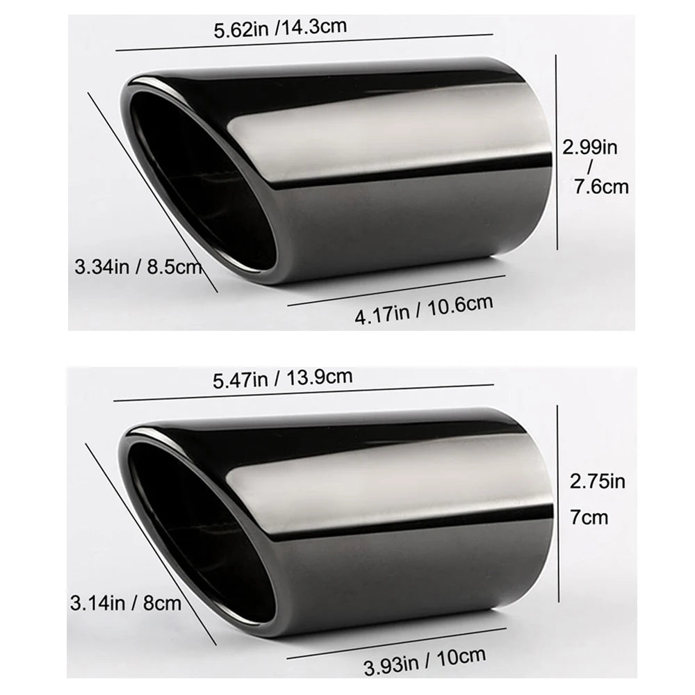 Stainless Steel Exhaust Tip Cover | VW & Audi Tailpipe Pair