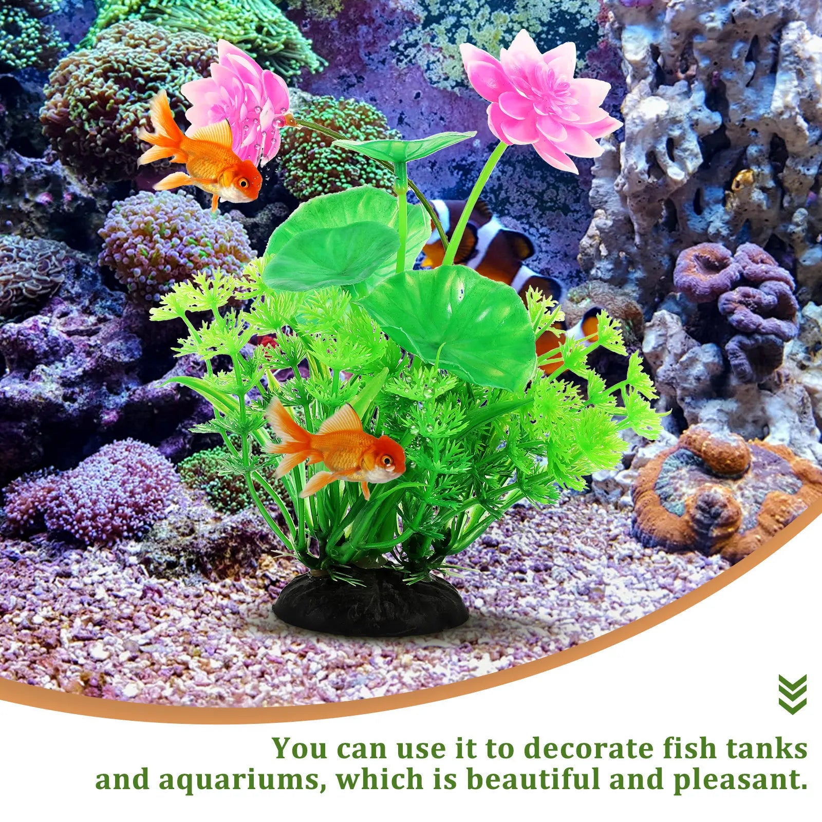 Delicate Aquarium Decor Fake Plant Fish Tank Accessory Premium