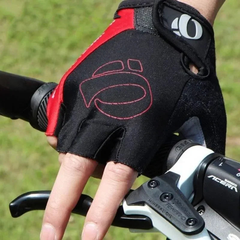 Bicycle Gel Half Finger Gloves Anti Slip Sweat Proof Shockproof Mountain Bike Road Armguard Portable Half Finger Bicycle Gloves Zpaxo