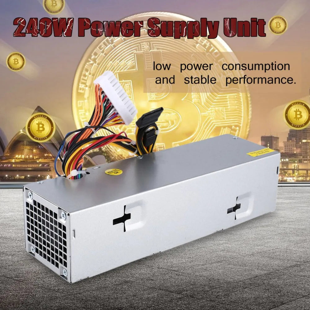 240W Desktop Power Supply Car Unit PSU Dell Optiplex H240ES-00