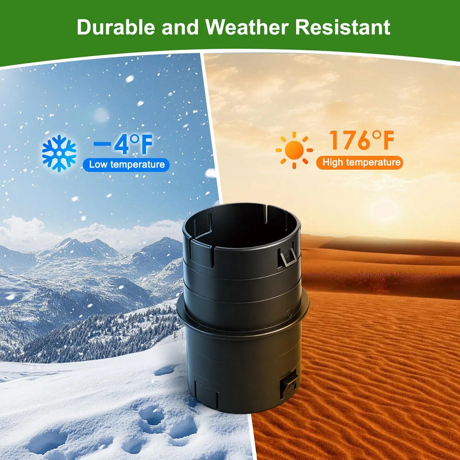 Corrugated PVC Pipe Adapter Universal Drainage Connector Leak Proof