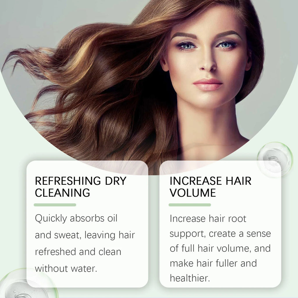 Refreshing Hair Dry Shampoo Cleaning Grease Sweat Strengthening Roots Zpaxo