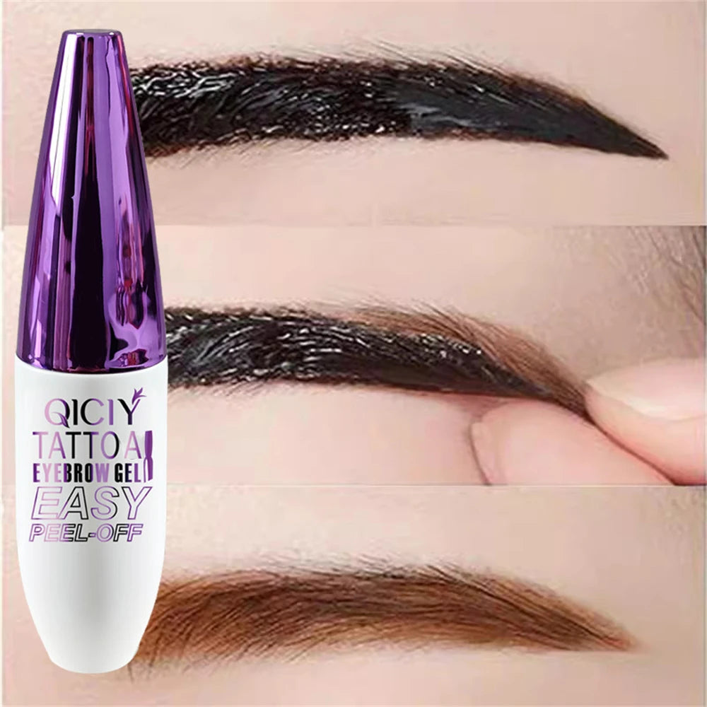 Tearable Eyebrow Gel Cream Waterproof Long Lasting Tattoo Easy Peel