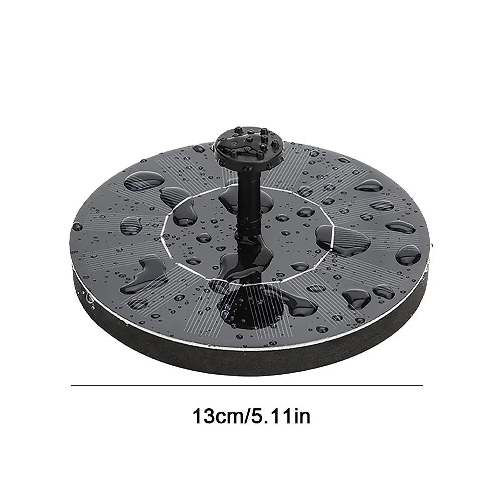 1W Solar Bird Bath Fountain 6 Nozzles Powered Floating Pump Garden Zpaxo