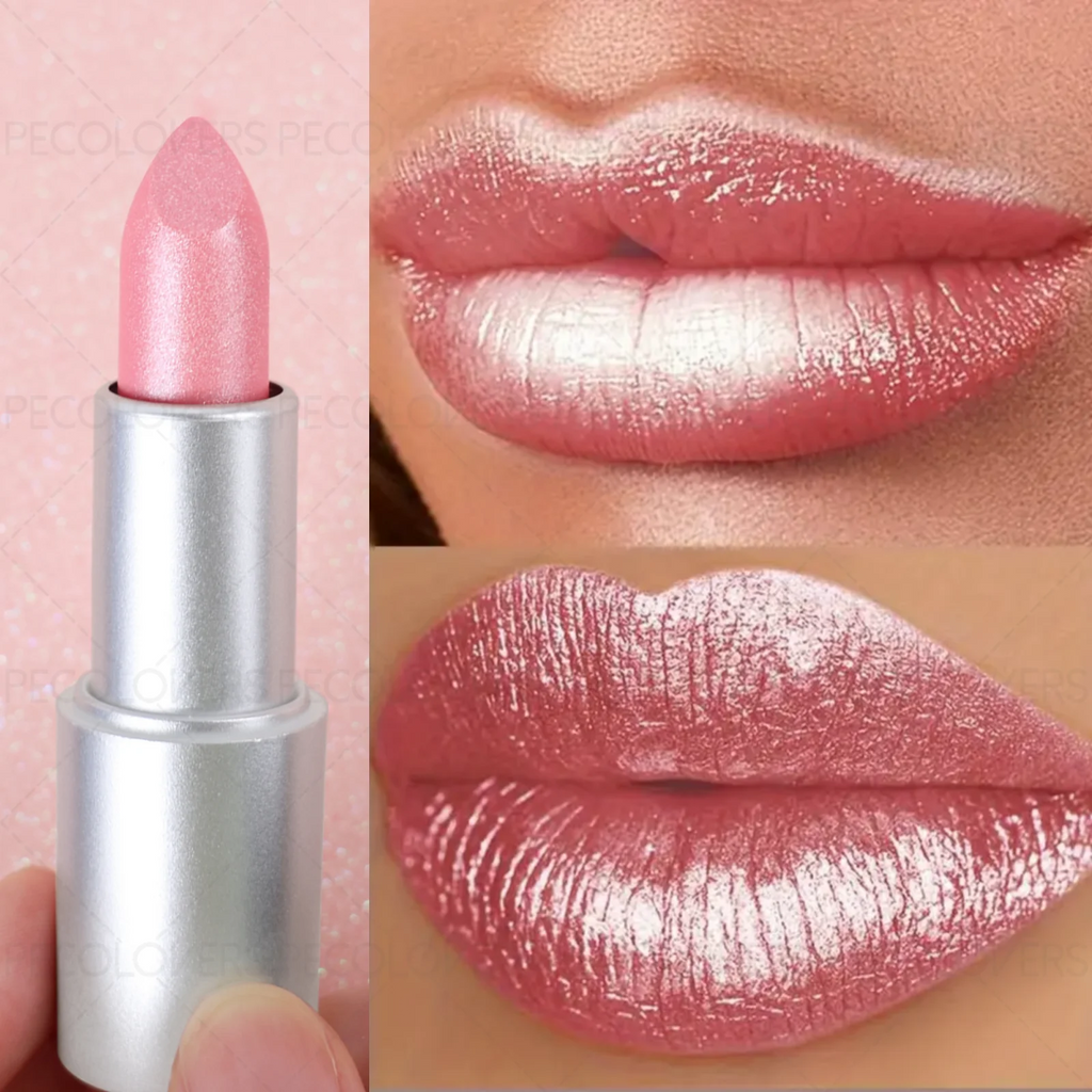 1PC Non-stick Cup, Waterproof, Long-lasting, Rich Colors, Fine Glitter, Pearlescent Lipstick, Ideal Christmas/Halloween Gift Zpaxo