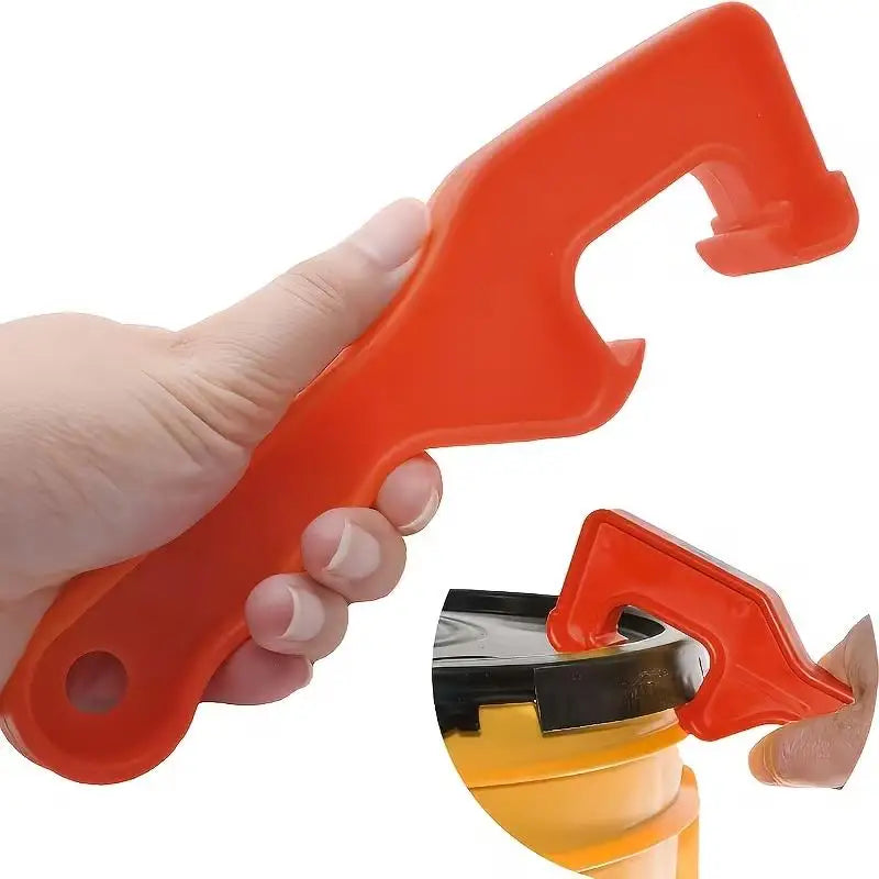 1pcs Plastic 5-Gallon Paint Can Opener – Lightweight Durable Wrench, Easy Grip for Home & Industrial Use Zpaxo