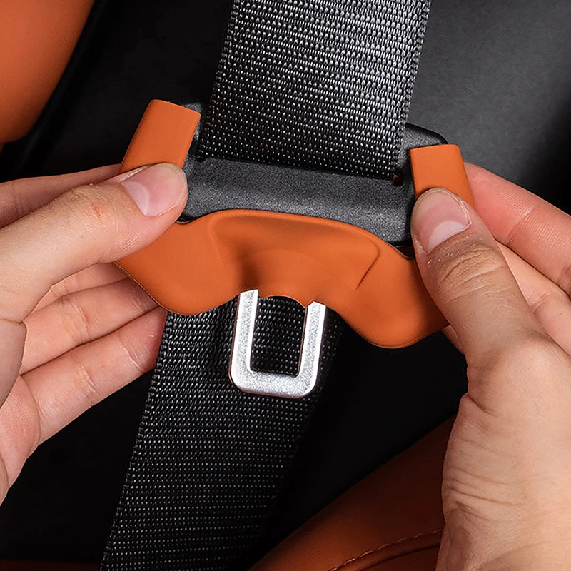 Universal Seat Belt Buckle Cover Anti-scratch Rubber Car Protector